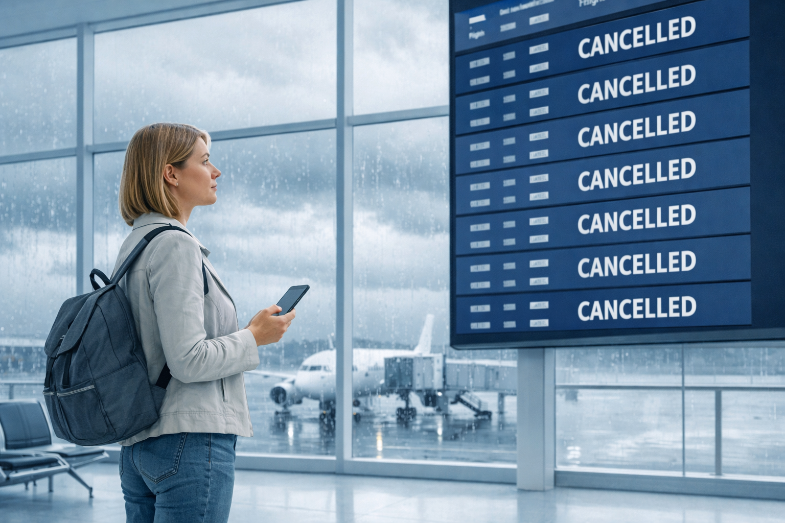 Flug wegen Unwetter annulliert – gibt es trotzdem Geld zurück?